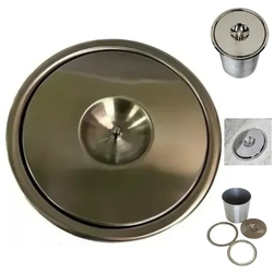 Lixeira Pia Cozinha Embutir No Granito Em Inox 3lt 15X25 CM Menor preço em Lixeira Pia Cozinha Embutir No Granito Em Inox 3lt 15X25 CM
