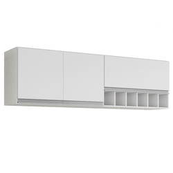 Armário Aéreo com 3 Portas 1,74cm Premium-MGM - Branco Menor preço em Armário Aéreo com 3 Portas 1,74cm Premium-MGM - Branco