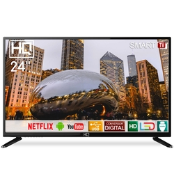 Smart TV LED 24" HD HQ HQSTV24NP Netflix Youtube HDMI USB Wi-Fi Menor preço em Smart TV LED 24" HD HQ HQSTV24NP Netflix Youtube HDMI USB Wi-Fi
