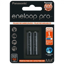 Menor preço em Pilha recarregavel eneloop pro 950ma aaa blister com 2 bk-4hcde/2bb