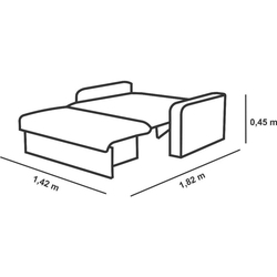 Sofá Cama com Baú Carol - Cinza Menor preço em Sofá Cama com Baú Carol - Cinza