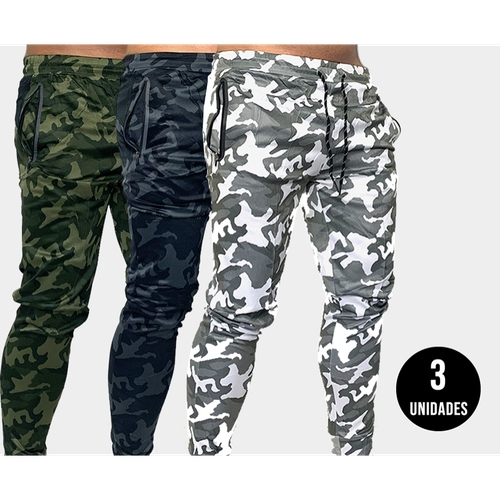 calça camuflada swag