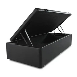 Menor preço em Cama Box Baú Solteiro Branco Com Pistão A Gás