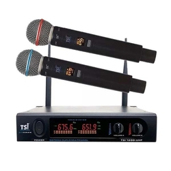 Sistema Microfone Sem Fio Digital Duplo TSI-1200 UHF - TSI Menor preço em Sistema Microfone Sem Fio Digital Duplo TSI-1200 UHF - TSI