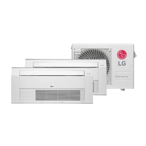 Ar Condicionado Multi Split Inverter LG 18.000 Btus (2x Evap Cassete 12.000) Quente e Frio 220v