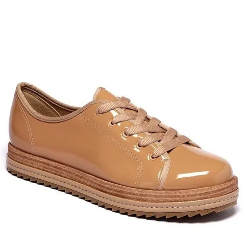 tenis beira rio verniz branco