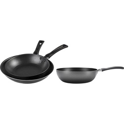 Jogo de Frigideiras + Frigideira Wok Grafite 3 Peças - La Cuisine Menor preço em Jogo de Frigideiras + Frigideira Wok Grafite 3 Peças - La Cuisine