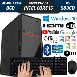 Computador Completo Intel Core i5 Com Bluetooth 8GB HD 500GB Hdmi Windows 10 Teclado Mouse Wifi é boa?
