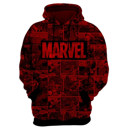 moletom marvel vermelho