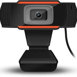 Webcam V5 Hd 720p Com Microfone Preto/laranja Brazilpc Menor preço em Webcam V5 Hd 720p Com Microfone Preto/laranja Brazilpc