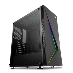 Menor preço em Gabinete Gamer Pichau Komor LED RGB Lateral em Vidro Temp, PGK-01-RGB