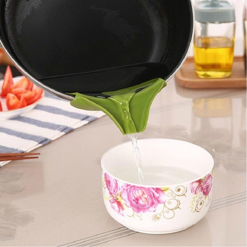 Foto 5 - Cozinha Gadgets silicone funil ferramentas anti-derramamento de sopa de água