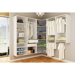 Guarda Roupa em L Casal Modelo Closet Getama Móveis Menor preço em Guarda Roupa em L Casal Modelo Closet Getama Móveis