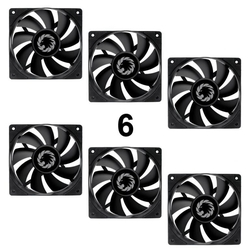 Fan Cooler Preto Gamemax 12wfbk 6-fan Menor preço em Fan Cooler Preto Gamemax 12wfbk 6-fan