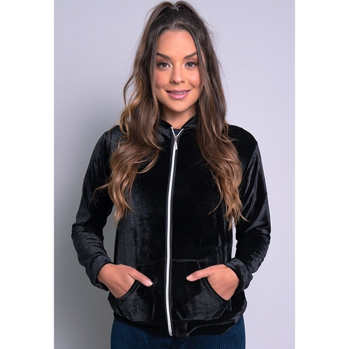 blusa de frio de veludo feminina