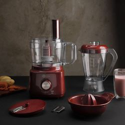 Multiprocessador 3 Em 1 Lux Vermelho Fun Kitchen - By Britânia Menor preço em Multiprocessador 3 Em 1 Lux Vermelho Fun Kitchen - By Britânia