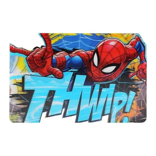 Jogo Americano Infantil Homem Aranha - Impermeável Limpa Fácil PVC - 04  peças