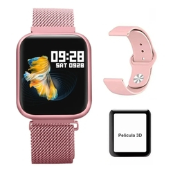 Smartwatch Relógio Inteligente P70 C/ Duas Pulseiras + Menor preço em Smartwatch Relógio Inteligente P70 C/ Duas Pulseiras +