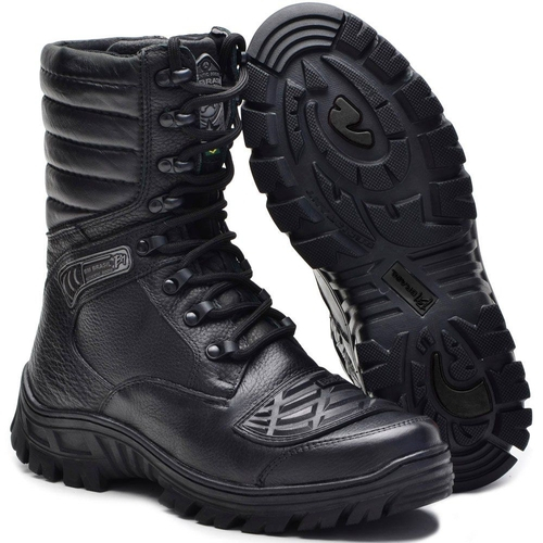 coturno force militar com ziper