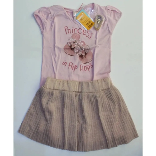 conjunto infantil feminino saia e blusa