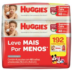 Lenço Umedecido Huggies Supreme Care Menor preço em Lenço Umedecido Huggies Supreme Care
