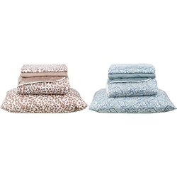 Jogo de Cama com Colcha Solteiro 4 Peças Dupla Face Elisa Paisley - basic+ Menor preço em Jogo de Cama com Colcha Solteiro 4 Peças Dupla Face Elisa Paisley - basic+