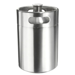 Mini Growler Barril Inox Para Cerveja 5 Litros Keg Chopp Menor preço em Mini Growler Barril Inox Para Cerveja 5 Litros Keg Chopp