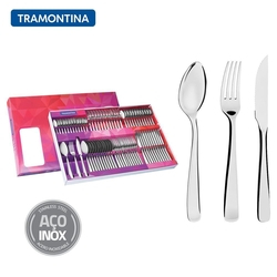 Faqueiro Em aço Inox 72 Peças Tramontina Pacific Menor preço em Faqueiro Em aço Inox 72 Peças Tramontina Pacific