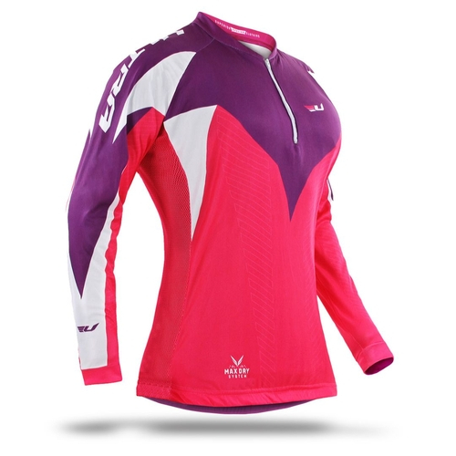 camisa de ciclismo feminina manga longa
