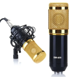 Microfone Condensador BM800 Profissional Gravação De Estúdio De Som Dinâmico Cabo de Áudio 3.5mm Microfone de Esponja é boa?
