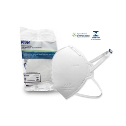 Kit 10 Máscaras N95 PFF2 Aprovação ANVISA e INMETRO Marca KSN Branca Descartável é boa?
