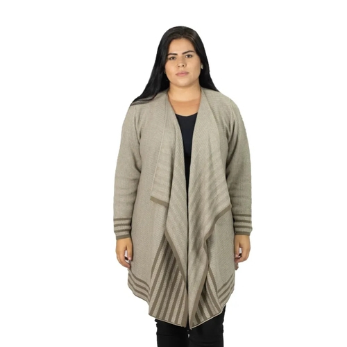casaco de trico plus size