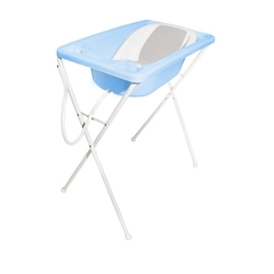 Banheira Bebê Acqua Trio com Suporte e Redutor de Assento Azul - Galzerano é ruim? Banheira Bebê Acqua Trio com Suporte e Redutor de Assento Azul - Galzerano é boa?