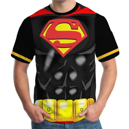 camisa super homem preta