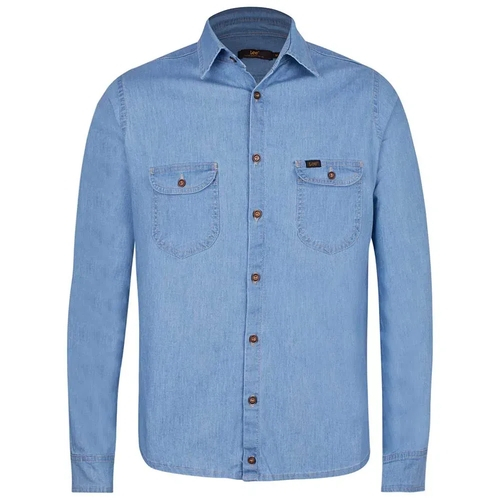 camisa jeans clara masculina