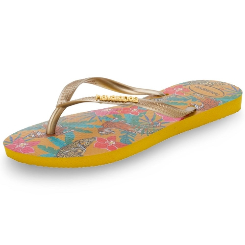 chinelo slim tropical havaianas