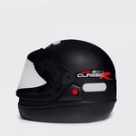 Capacete moto San Marino Classic preto fosco- Taurus