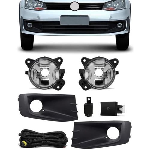 Kit Farol de Milha Neblina Vw Gol Track G6 2013 2014 2015 2016