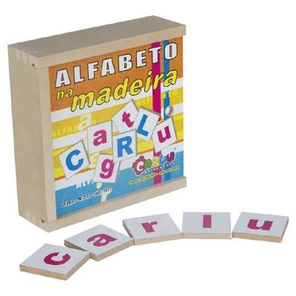 Jogo Educativo Alfabeto Movel Na Madeira 26Pcs +3Anos Carlu – Papelaria  Pigmeu