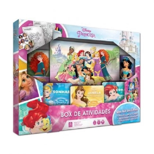 Box De Atividades Personagem Disney Princesas - Copag