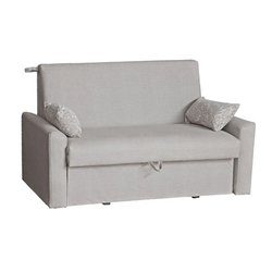 Menor preço em Sofá-Cama Casal Cristal Composê Bege 2 lugares Almofadas Floral e Baú - Matrix