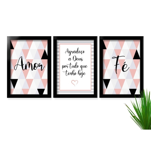 Quadro decorativo quarto infantil frase ingles A3