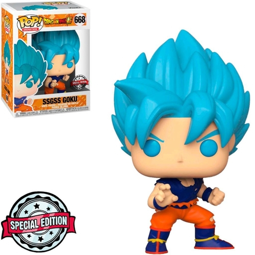 Pop! ssgss Goku Super Saiyajin Blue: Dragon Ball #668 Funko em Promoção na  Americanas