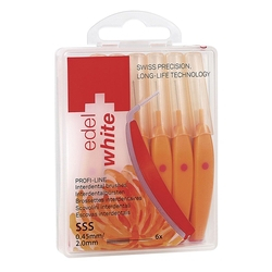 Escova Interdental Suíça Edel-White ID6 SSS 0,45mm c/6 Menor preço em Escova Interdental Suíça Edel-White ID6 SSS 0,45mm c/6