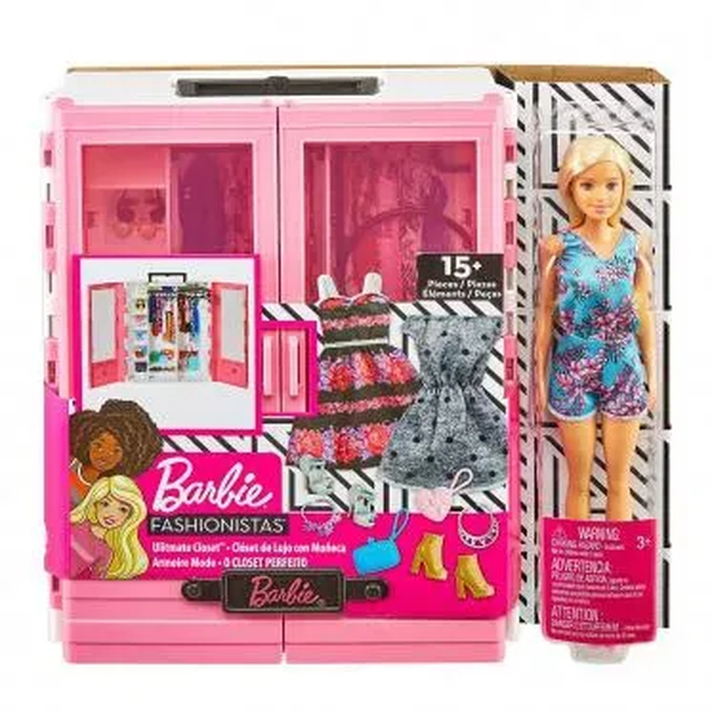 Boneca Barbie Fashionistas Guarda Roupa de Luxo - Mattel em Promoção na  Americanas