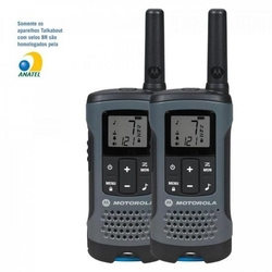 Rádio Comunicador Talkabout 32km T200BR Cinza MOTOROLA - PAR / 2 Menor preço em Rádio Comunicador Talkabout 32km T200BR Cinza MOTOROLA - PAR / 2