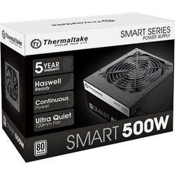 Fonte 500W TT Smart ATX2.3 80+ WHITE PS-SPD-0500NPCWBZ-W* Menor preço em Fonte 500W TT Smart ATX2.3 80+ WHITE PS-SPD-0500NPCWBZ-W*