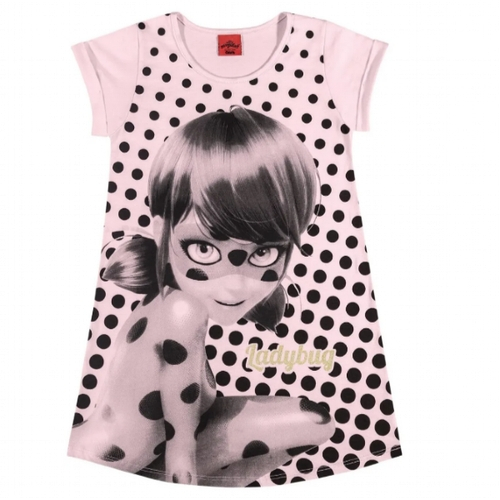 vestido infantil miraculous ladybug