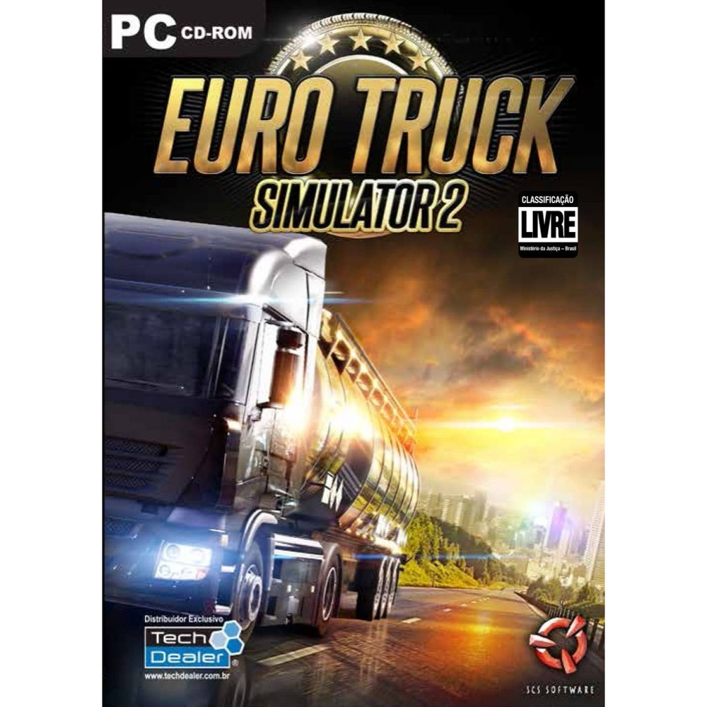 Euro Truck Simulator 2 Com Controle de Xbox 360 