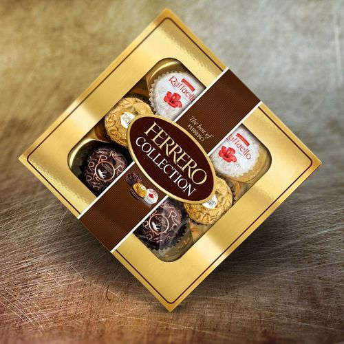 Ferrero Collection com 7 Unidades Ferrero Rocher Raffaello e Ferrero
